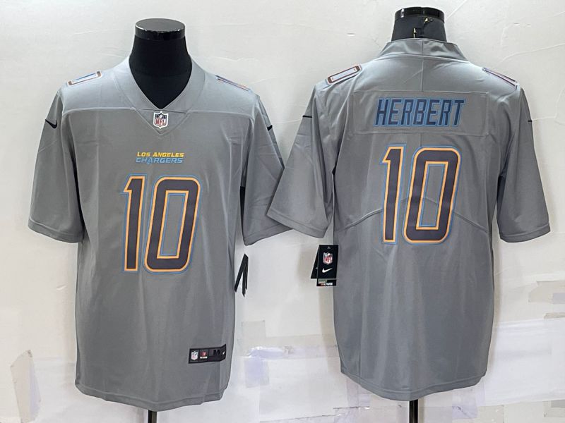 Men Los Angeles Chargers #10 Herbert Grey 2022 Nike Limited Vapor Untouchable NFL Jerseys->green bay packers->NFL Jersey